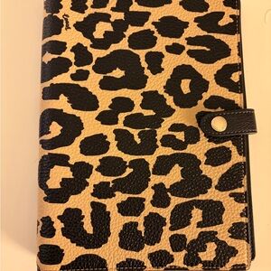 Coach Leopard Print Leather Notebook